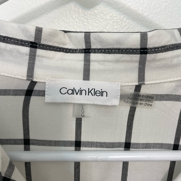 Calvin Klein Plaid Button Down - Picture 2 of 5